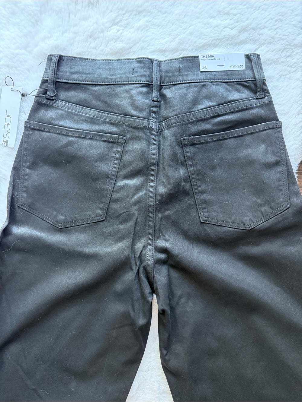 NWT Joe's Jeans The Mia High Rise Wide Leg Jeans Black 1 size 26 - Picture 10 of 11